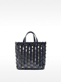 Bolso Tote Trenzado Con Nudos