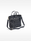 Bolso Tote Trenzado Con Nudos