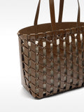 Bolso Shopper Trenzado Con Nudos