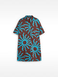 Vestido Camisero Estampado 100% Algodón