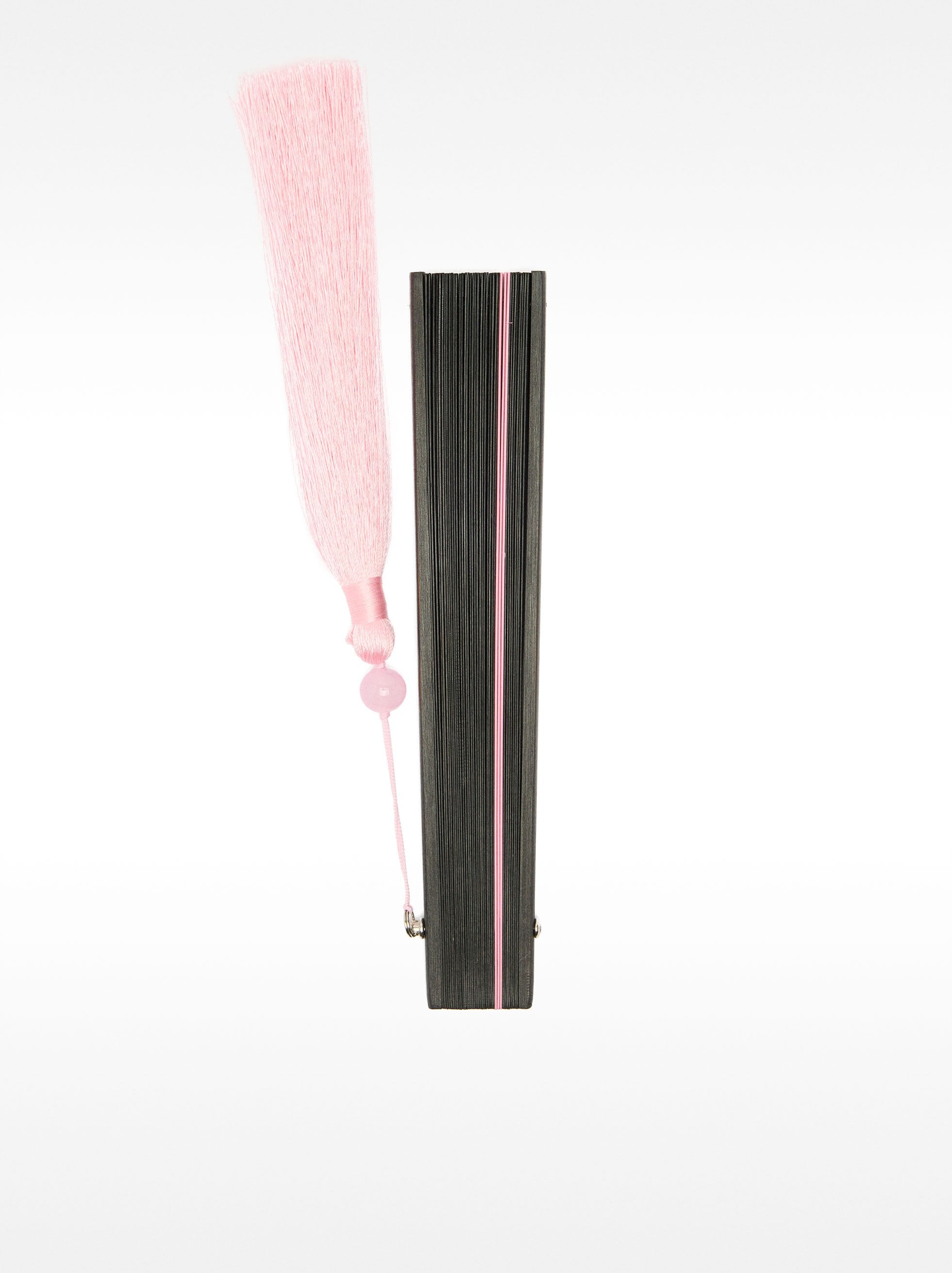 Abanico De Bambú Con Borla