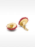 Pendientes Redondos Con Cuentas