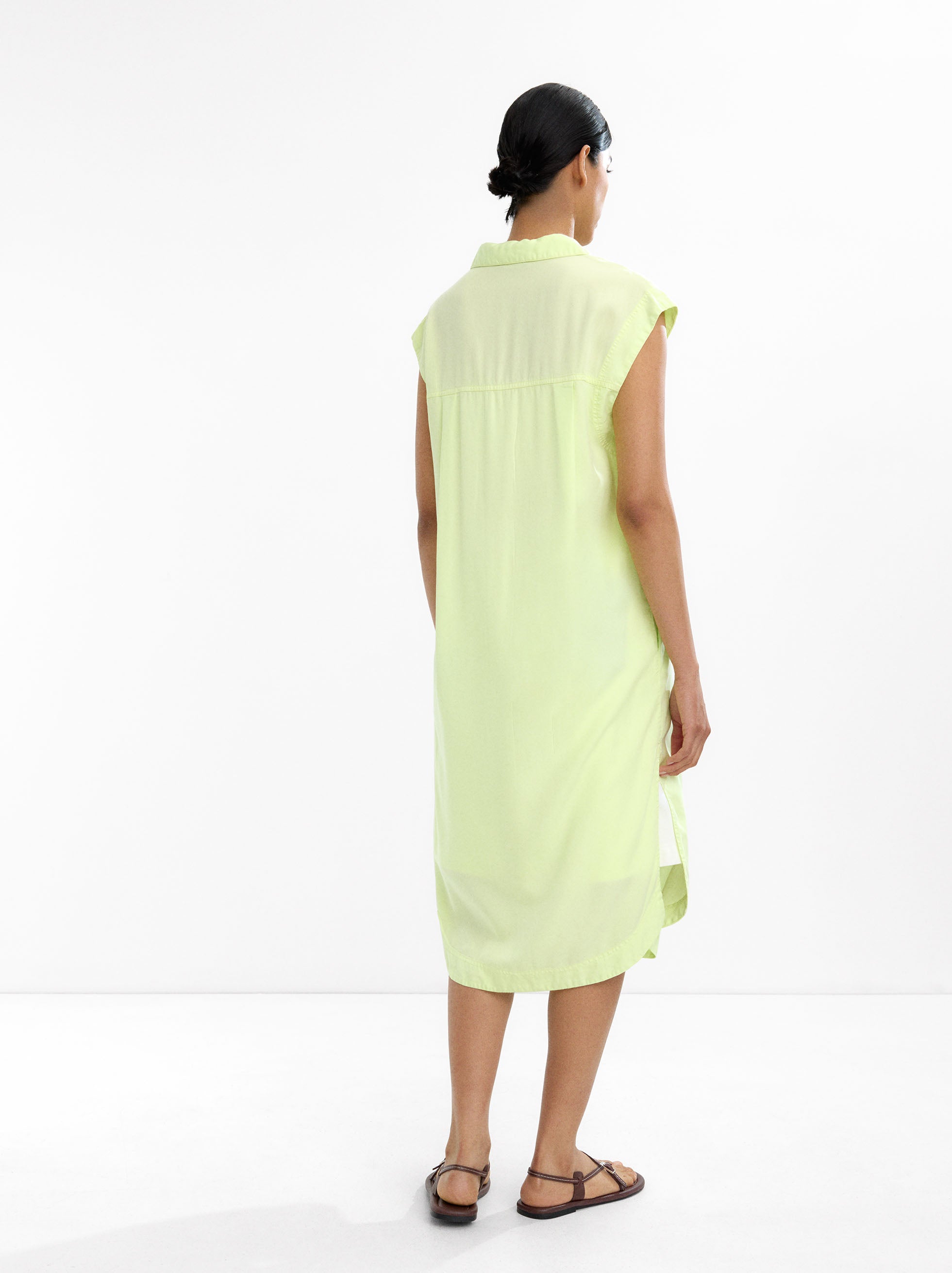 Vestido Camisero Midi 100% Lyocell