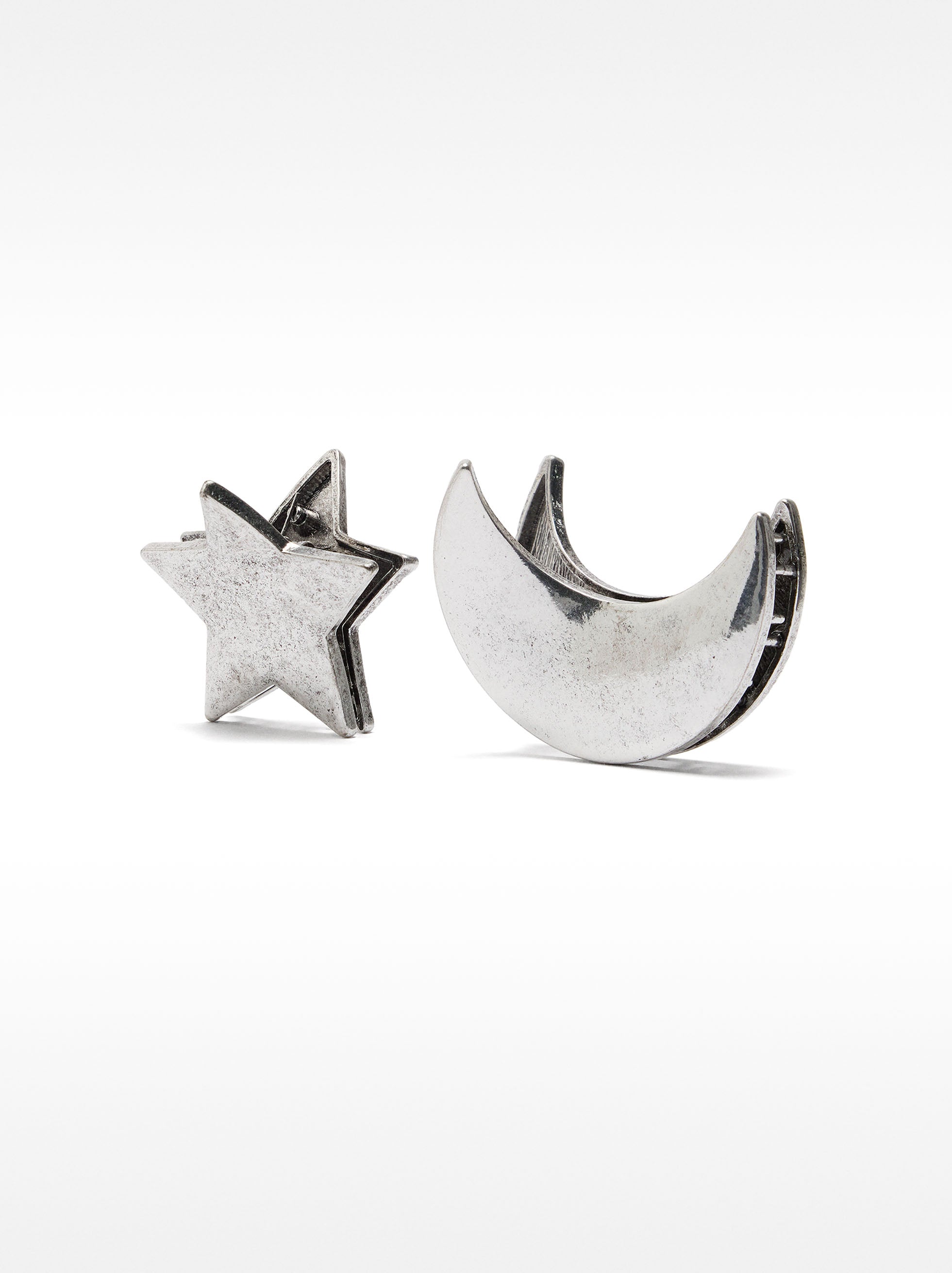 Set De Pinzas De Pelo Con Luna Y Estrella