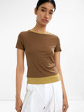 Camiseta De Lyocell Efecto Doble