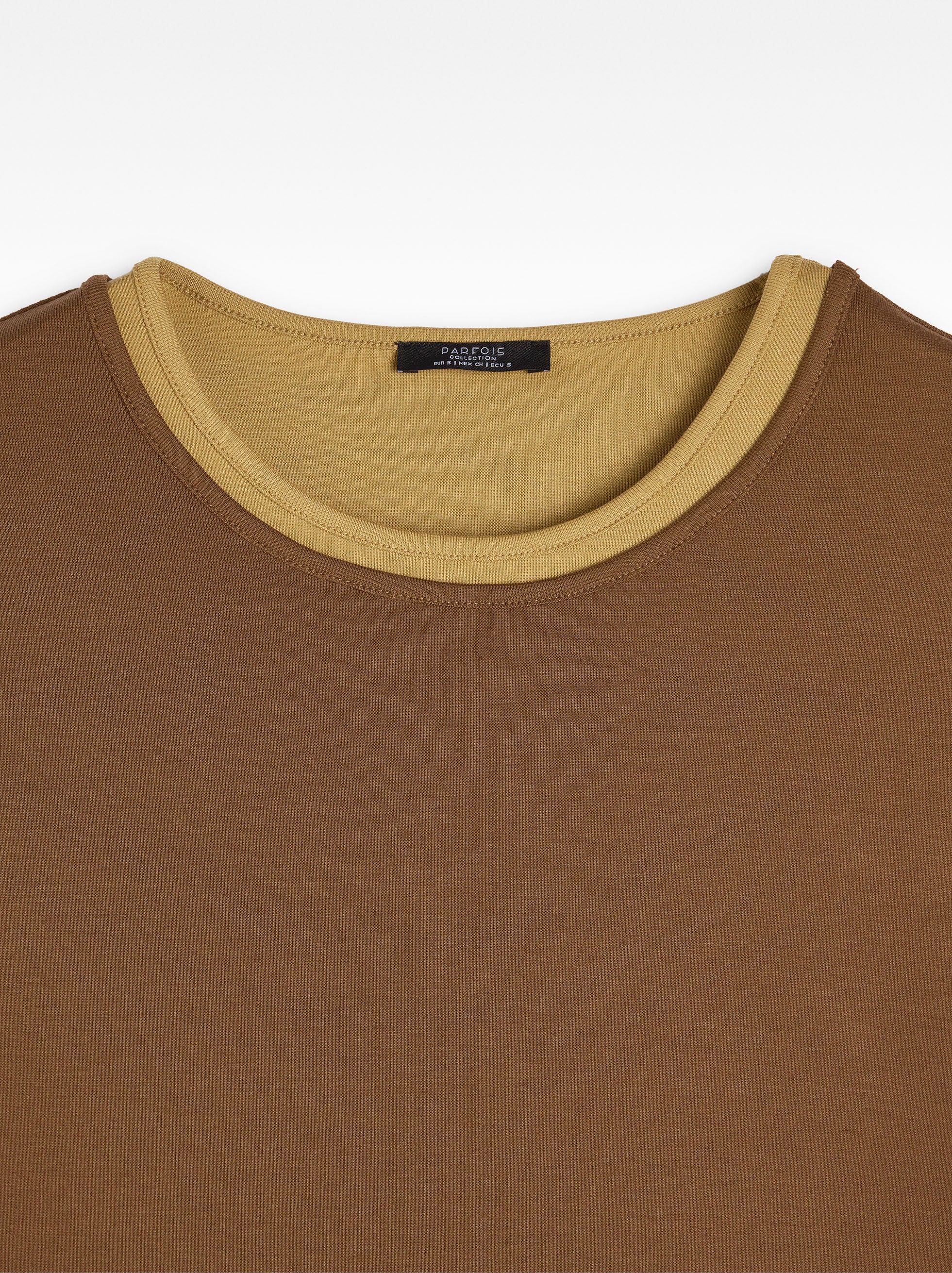 Camiseta De Lyocell Efecto Doble