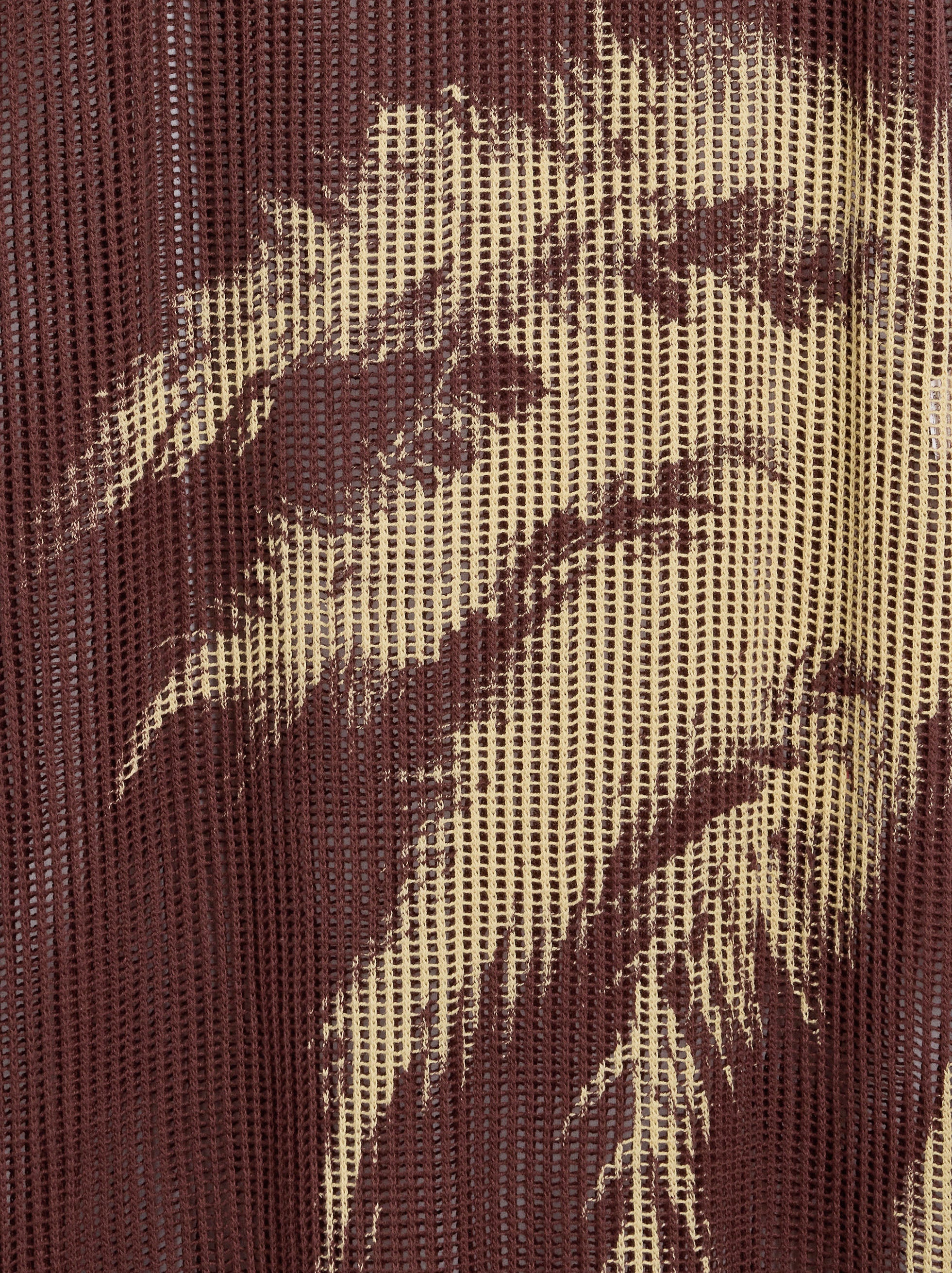 Vestido De Punto Estampado Palmera