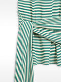 Vestido Corto A Rayas 100 % Algodón