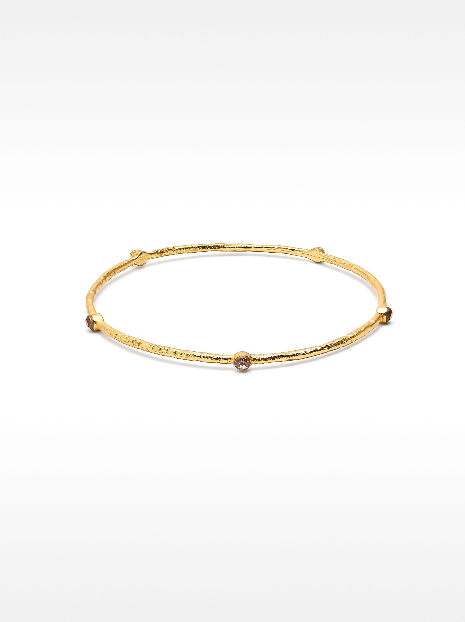 Pulsera Rígida Con Detalles De Color
