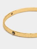 Pulsera Rígida Plana Con Detalles De Color