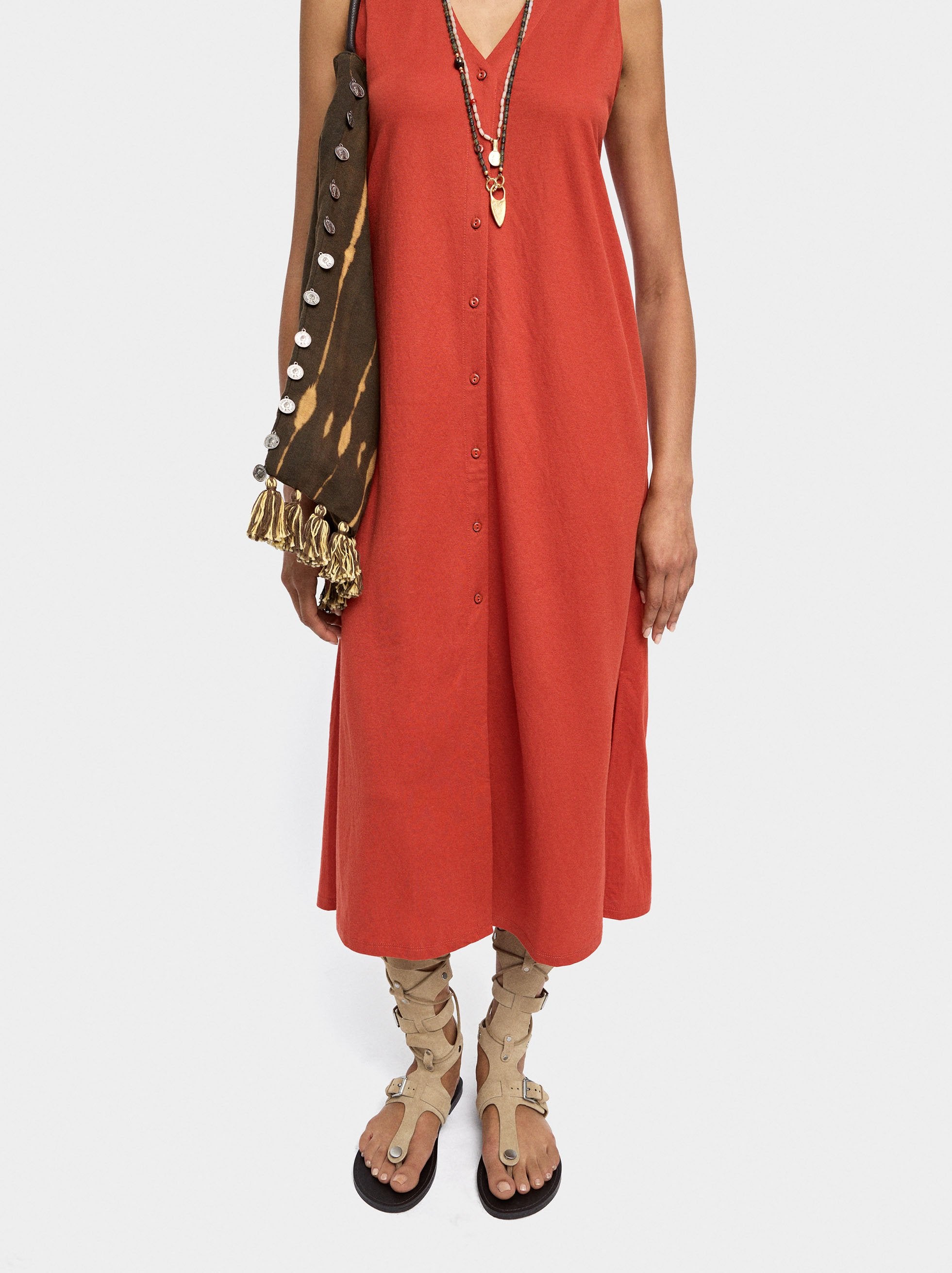 Vestido Con Botones