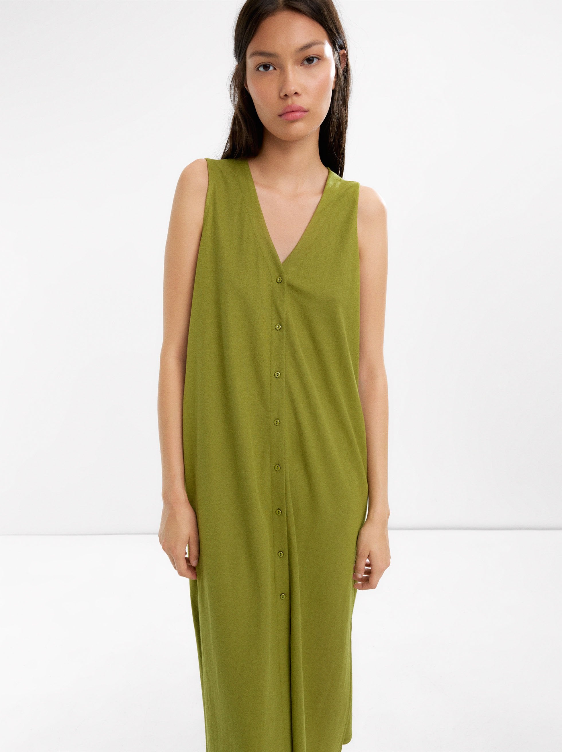 Vestido Con Botones