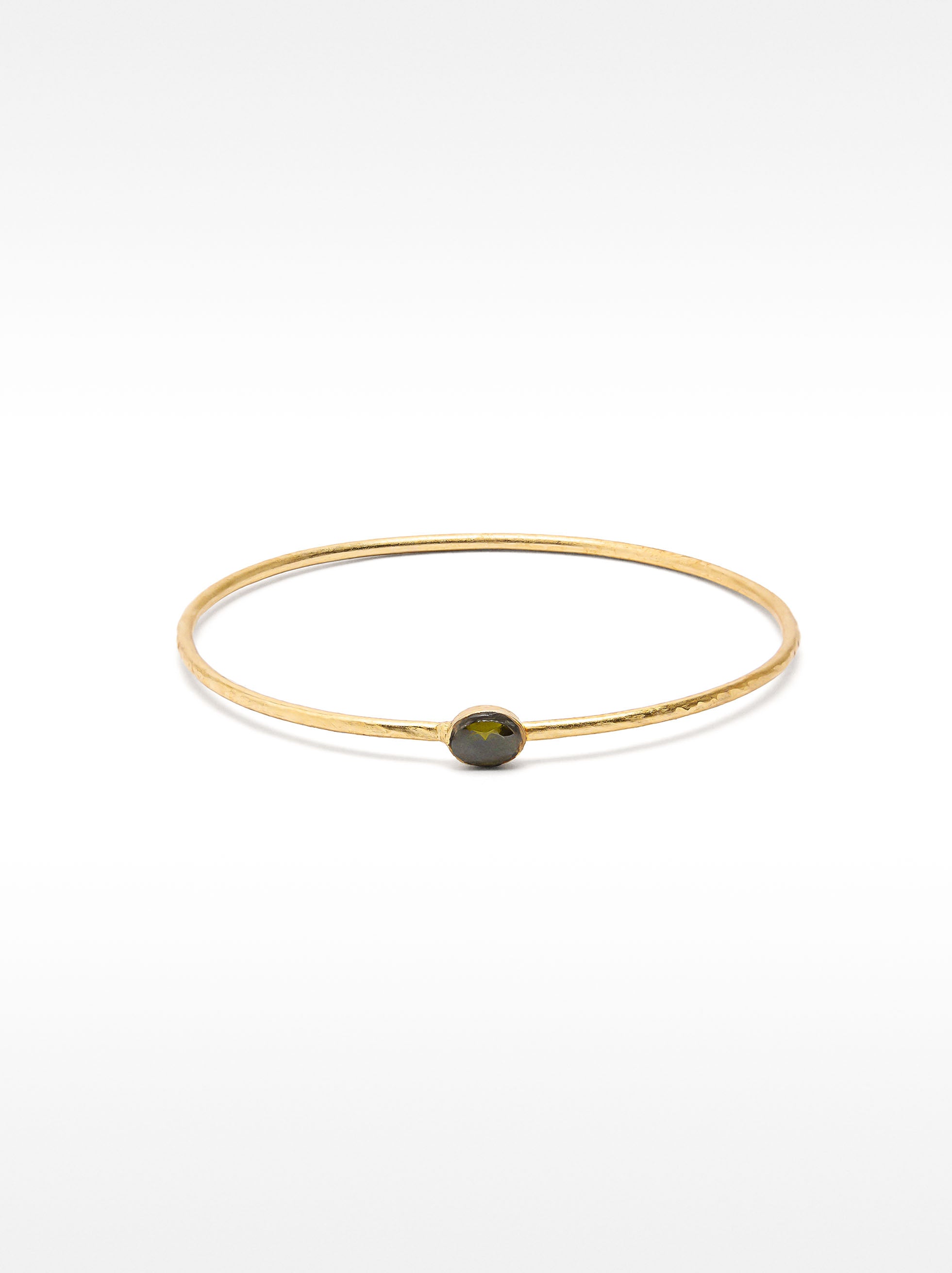 Pulsera Rígida Con Piedra