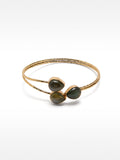 Pulsera Doble Con Piedras