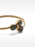 Pulsera Doble Con Piedras