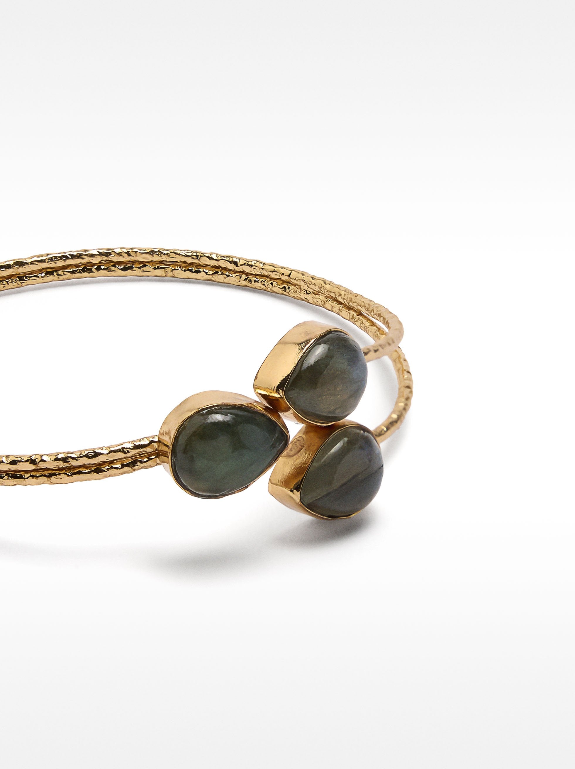 Pulsera Doble Con Piedras