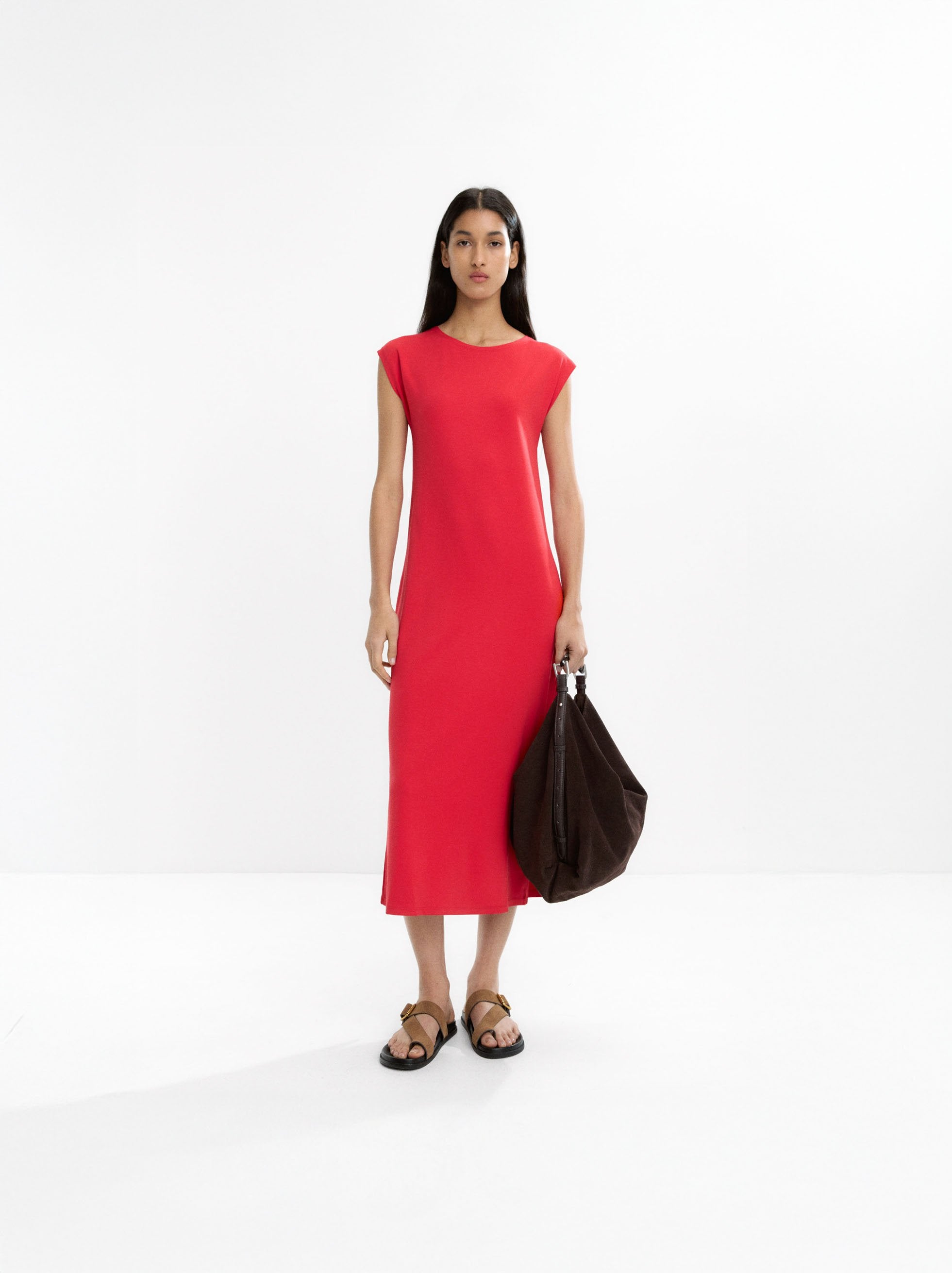 Vestido Midi Liso