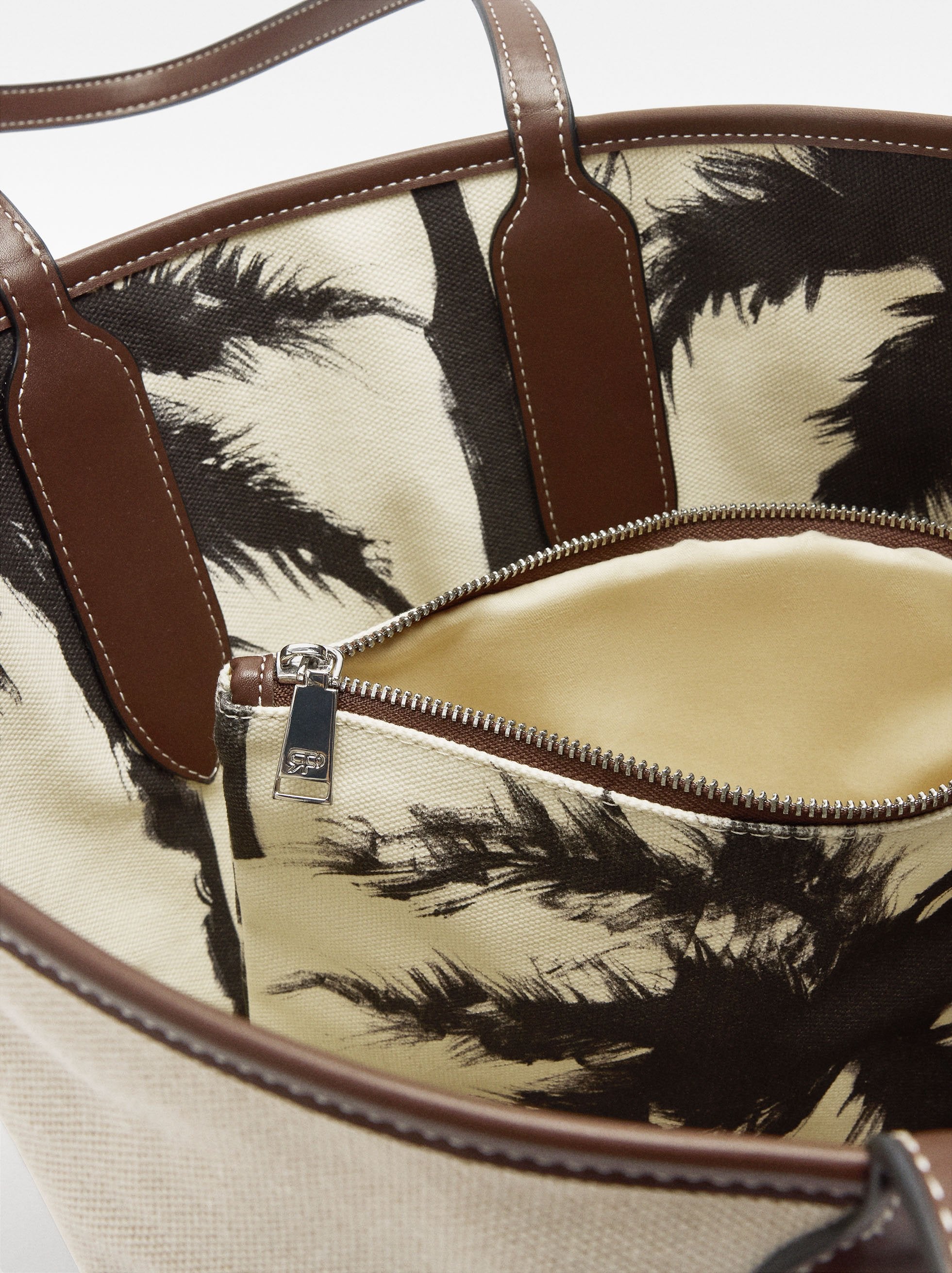 Bolso Shopper De Tejido Reversible