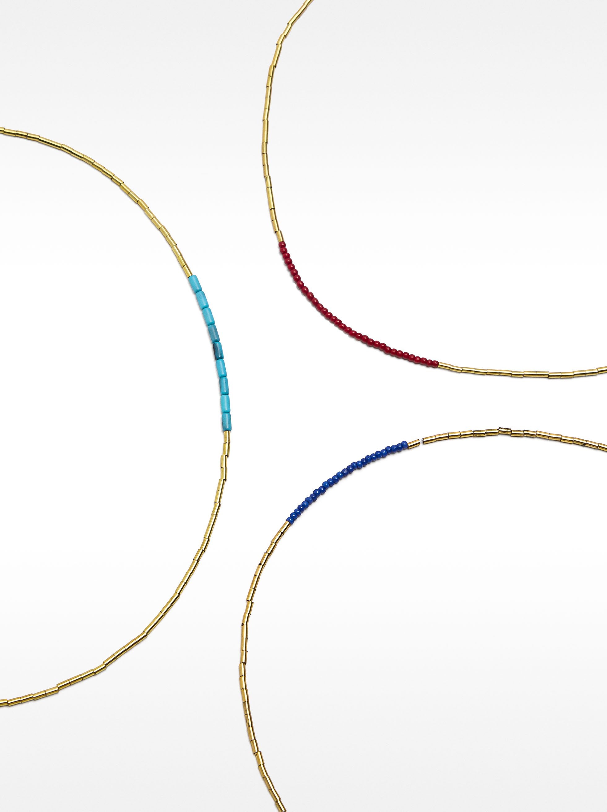 Set De Collares Cortos Con Piedras