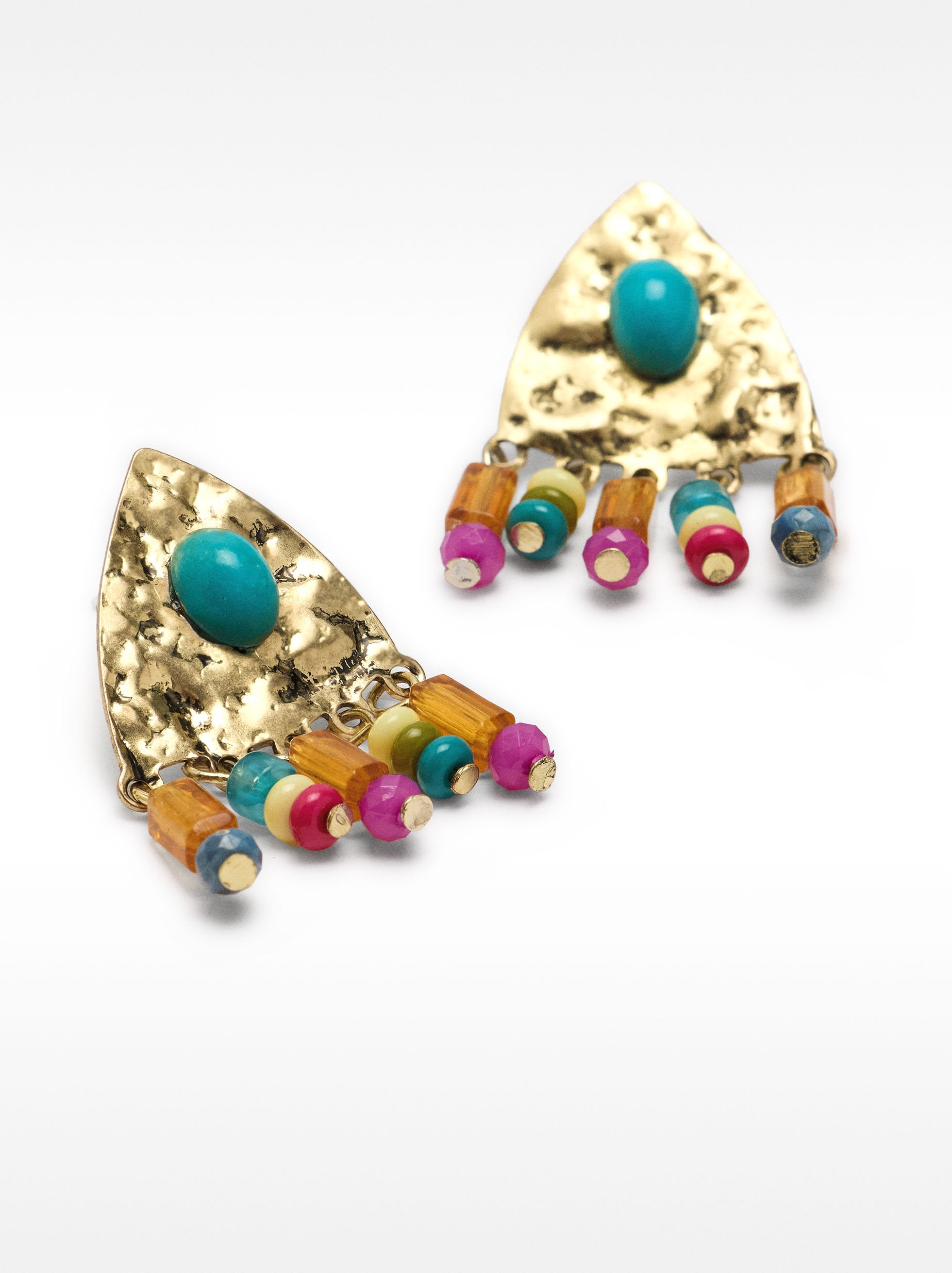 Pendientes Triangulares Con Piedra