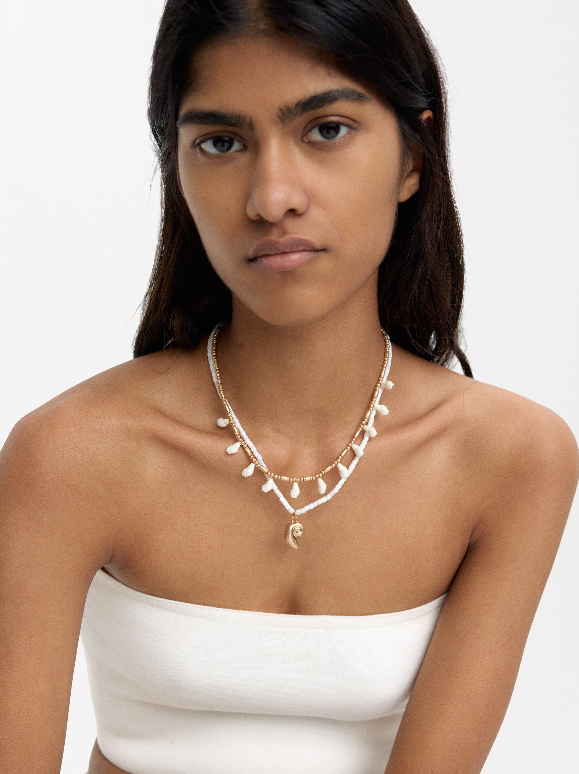 Set De Collares Con Conchas