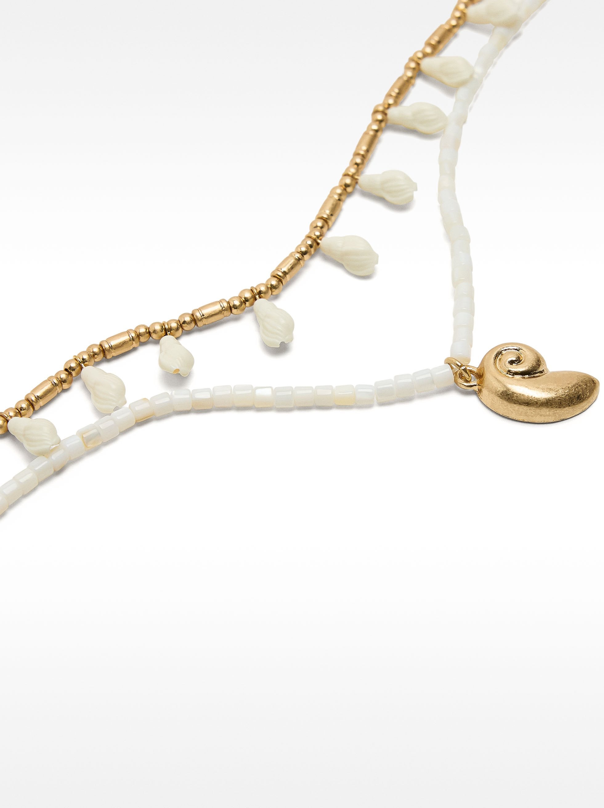 Set De Collares Con Conchas