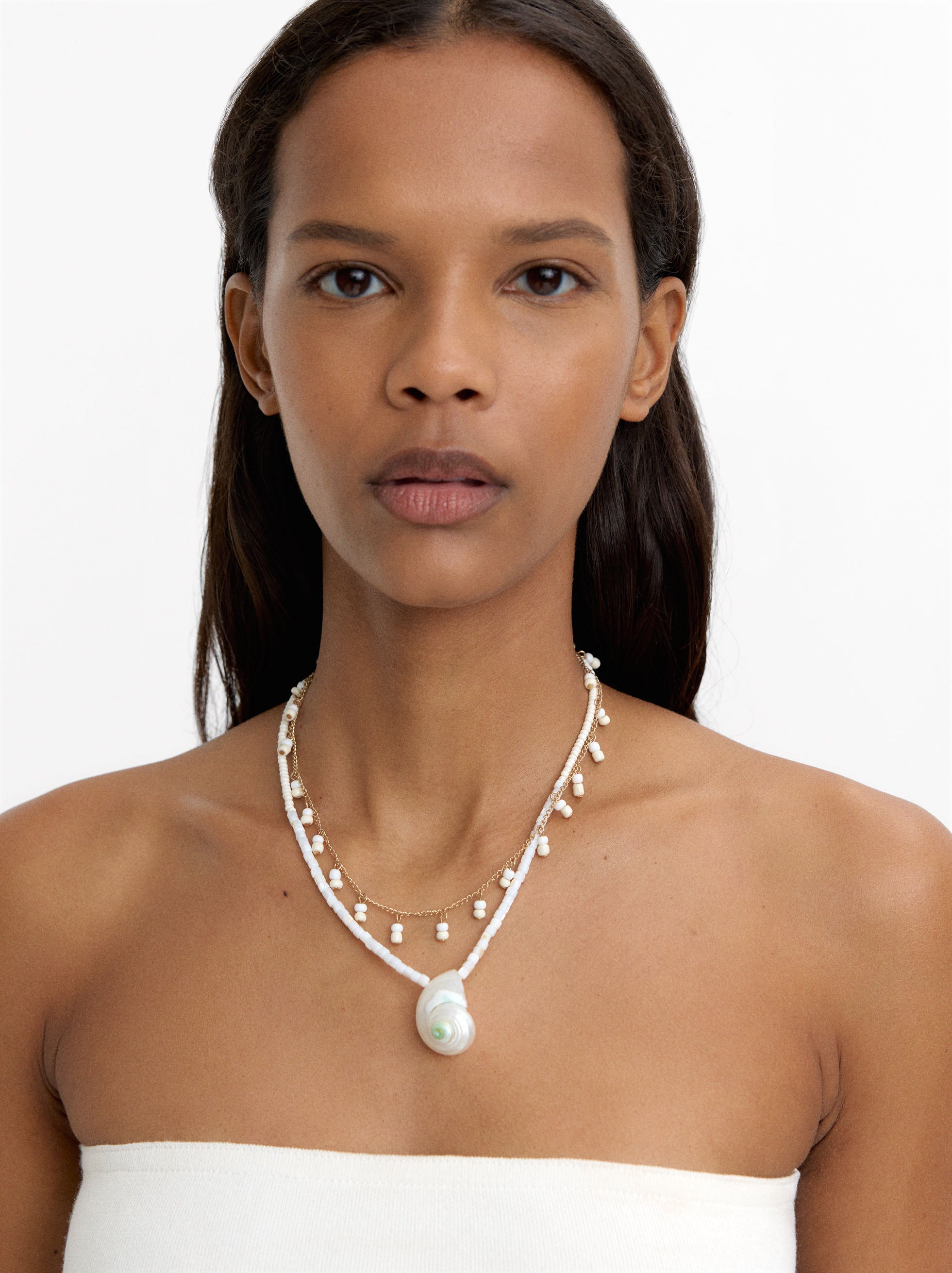 Set De Collares Con Conchas