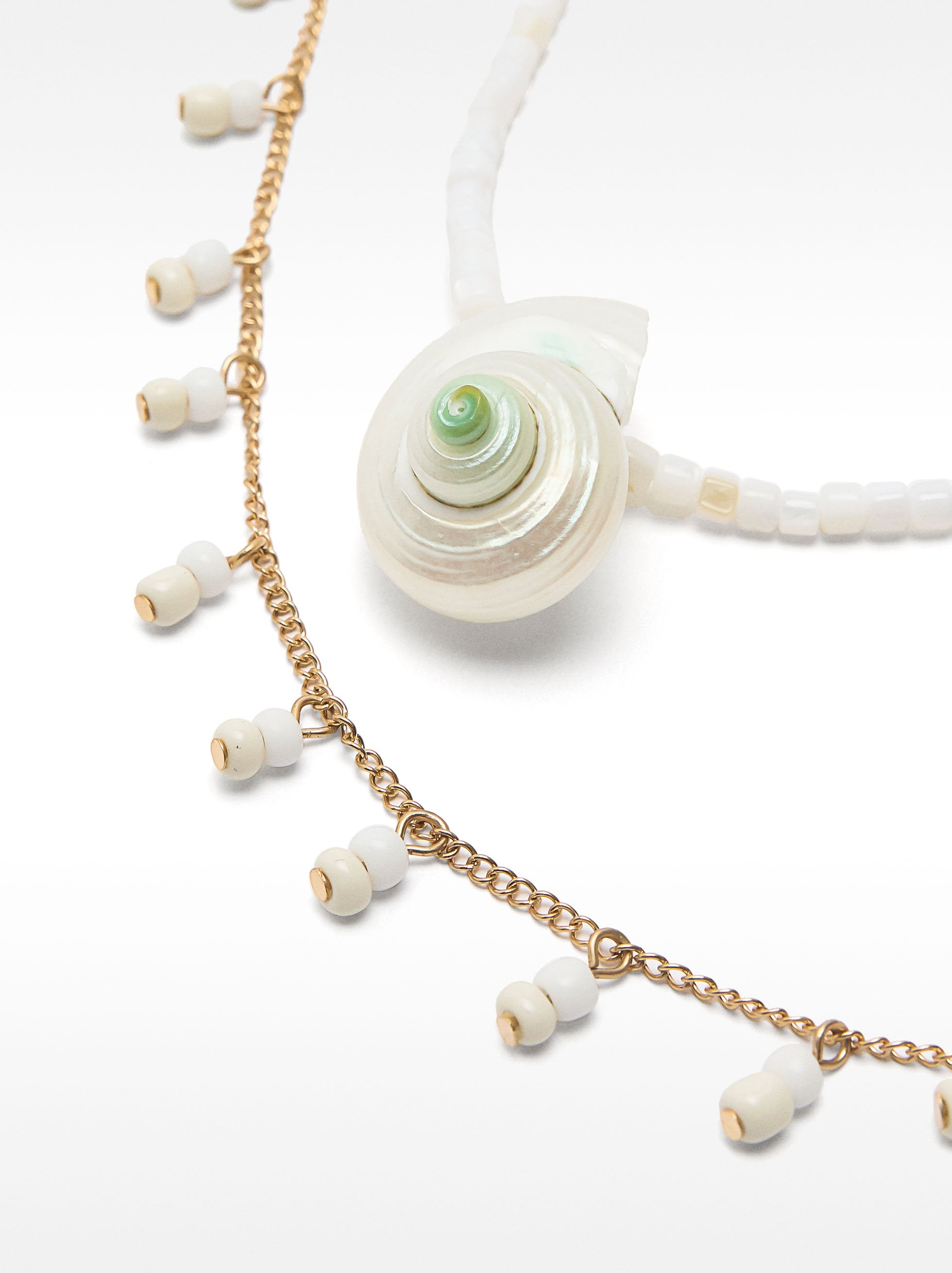 Set De Collares Con Conchas