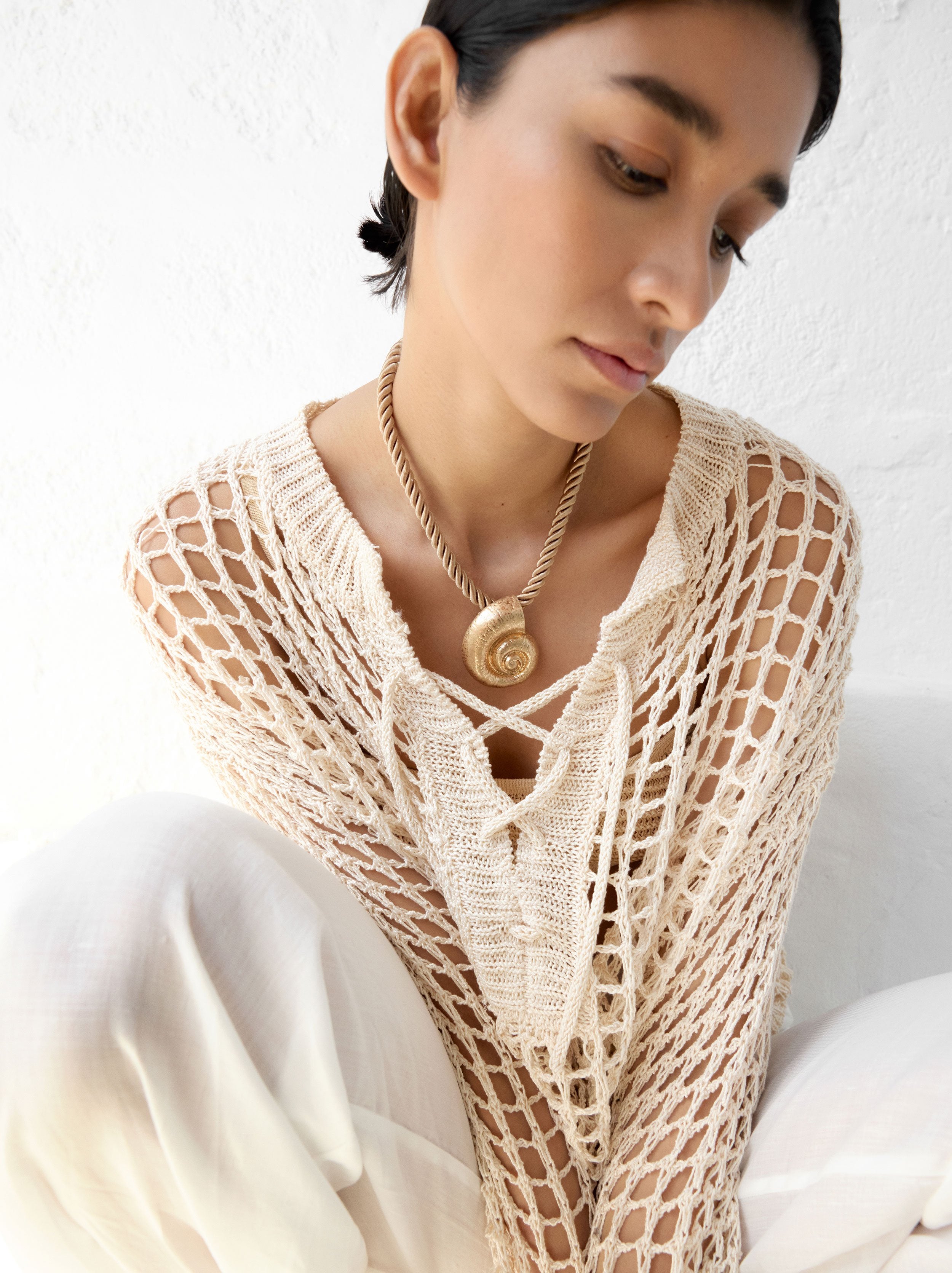 Collar Colgante De Concha