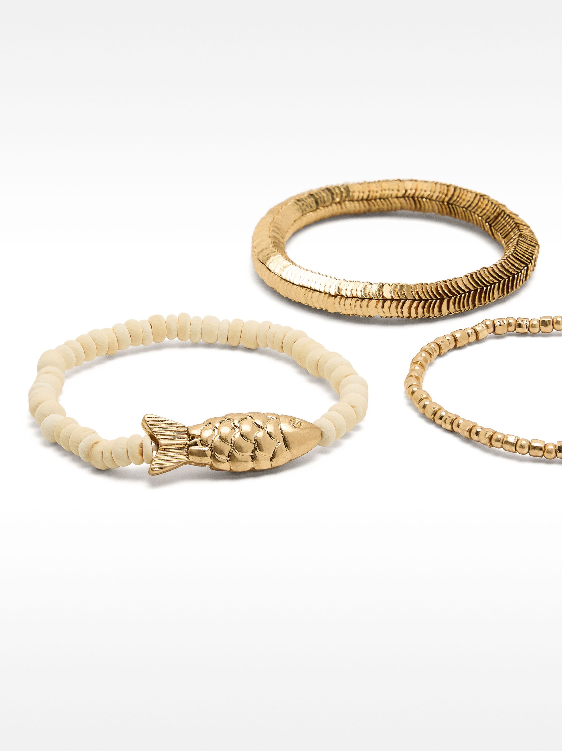 Set De Pulseras Elásticas Con Peces