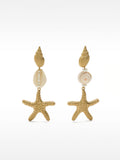 Pendientes Largos Con Conchas
