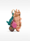Llavero Charm Pez De Rafia Multicolor