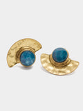 Pendientes Abanico Con Piedras