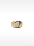 Anillo Ancho Con Detalle Ovalado