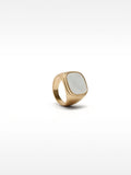 Anillo Cuadrado Con Concha