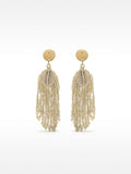 Pendientes Largos Con Cuentas Y Conchas