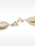 Pendientes Largos Con Cuentas Y Conchas