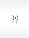 Aros Con Cuentas Multicolor