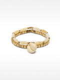 Set De Pulseras Elásticas Con Colgante De Concha