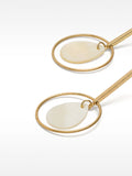 Pendientes De Barra Con Aro Y Conchas