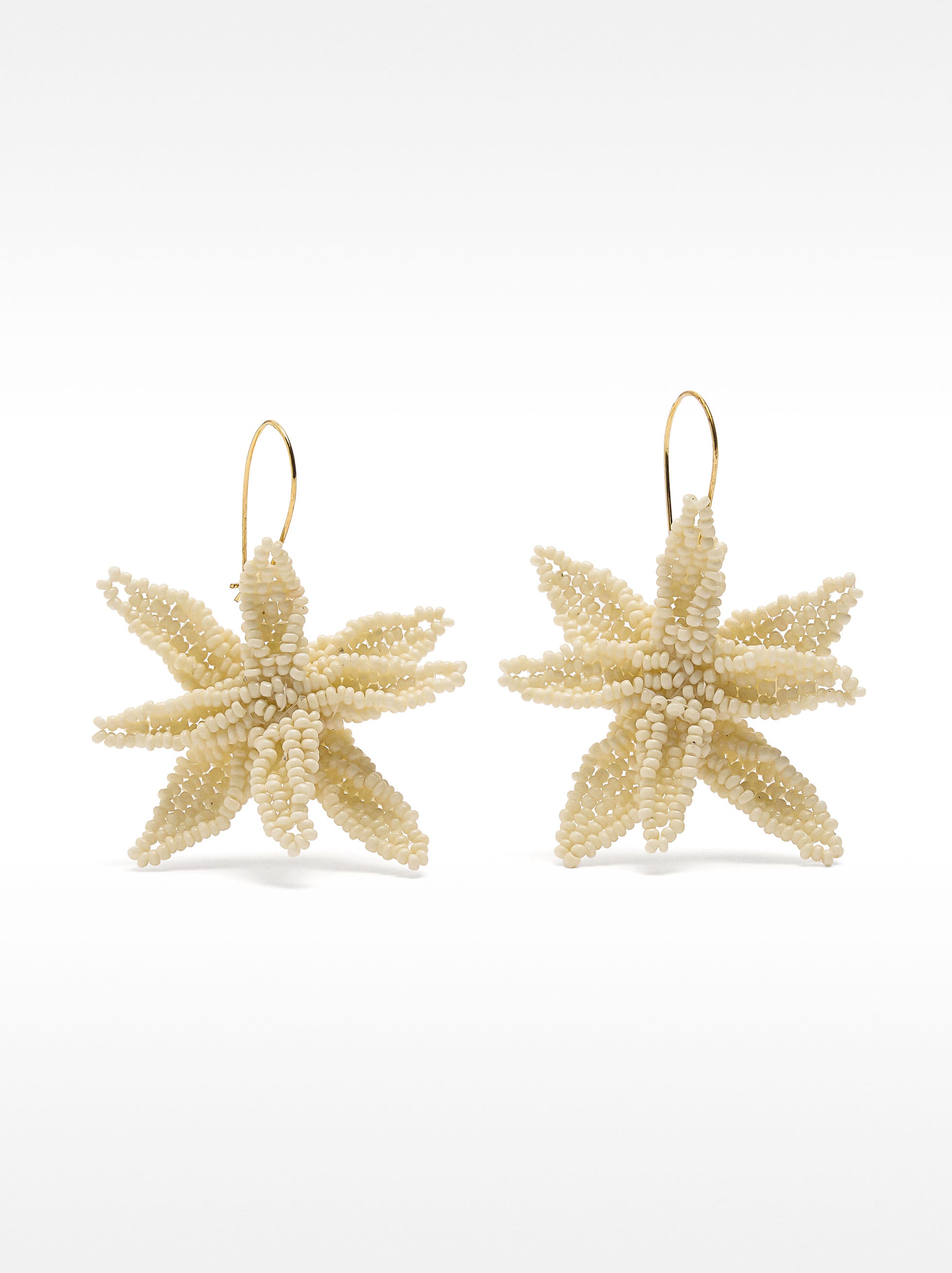 Pendientes Maxi Flores Com Abalorios