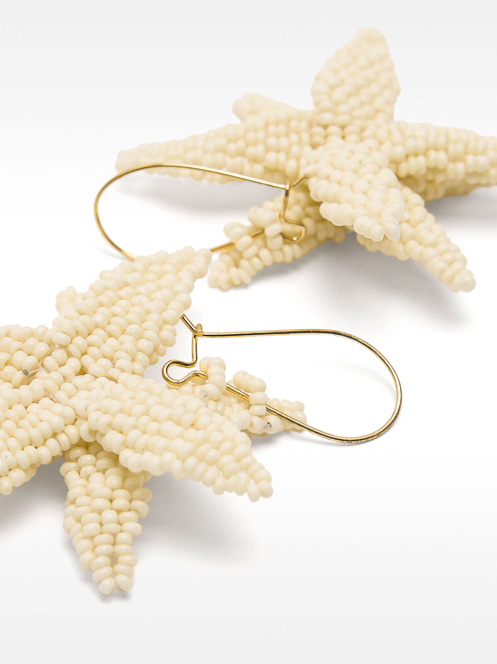 Pendientes Maxi Flores Com Abalorios