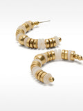Aros Dorados Con Resina