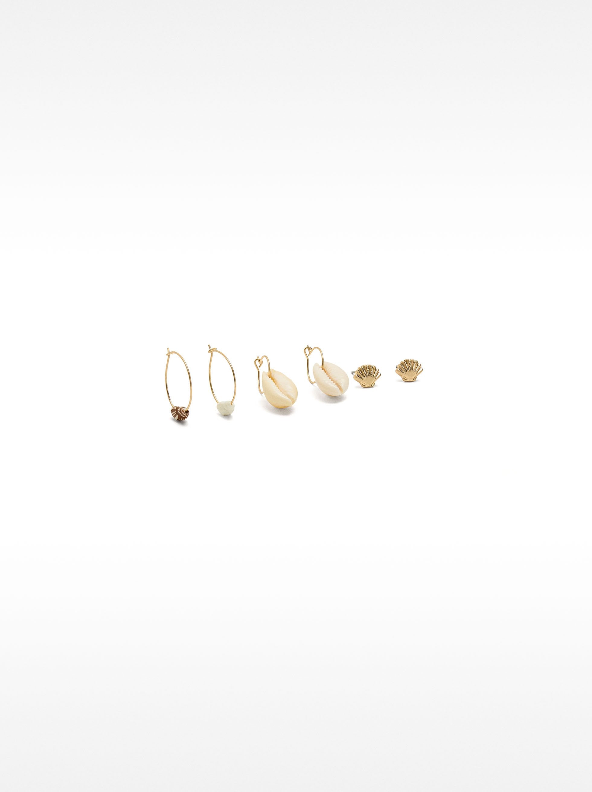Set De Pendientes De Concha