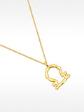 Collar Signo Libra Baño De Oro 18k