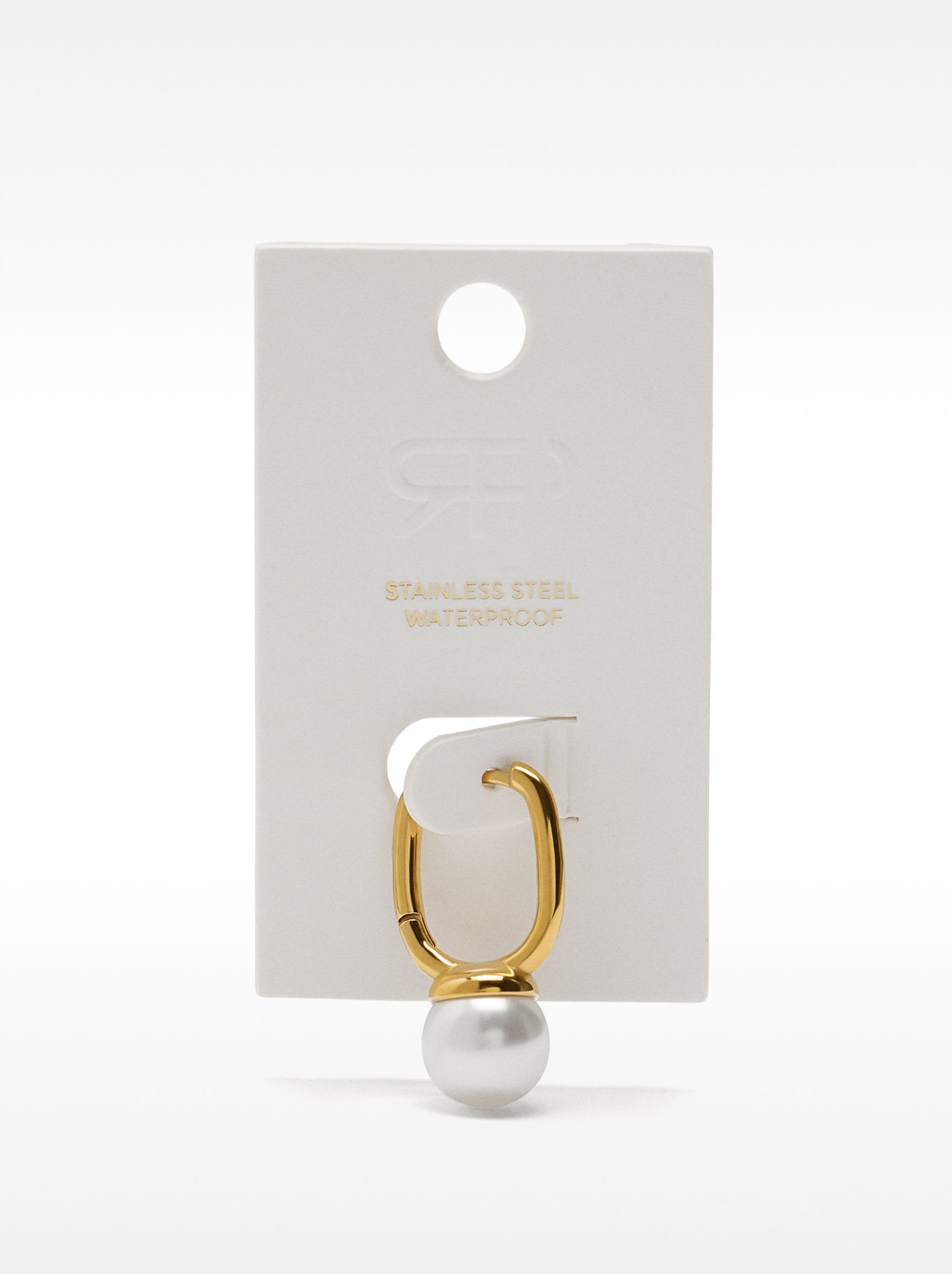 Aro Individual Con Perla - Acero Inoxidable