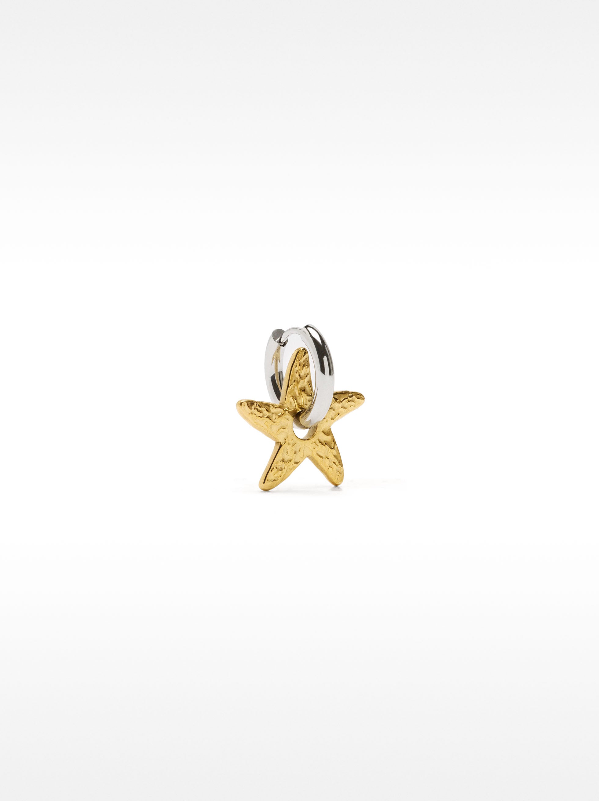 Aro Individual Con Estrella De Mar - Acero Inoxidable