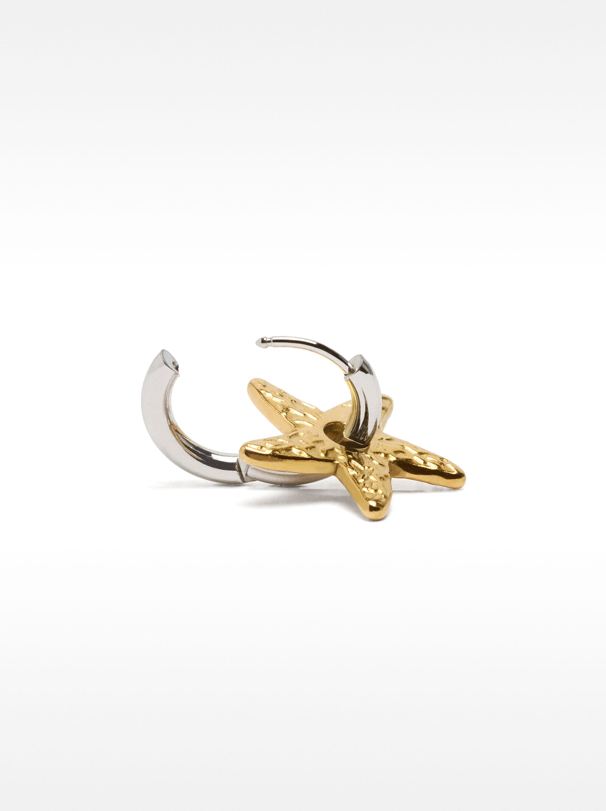 Aro Individual Con Estrella De Mar - Acero Inoxidable