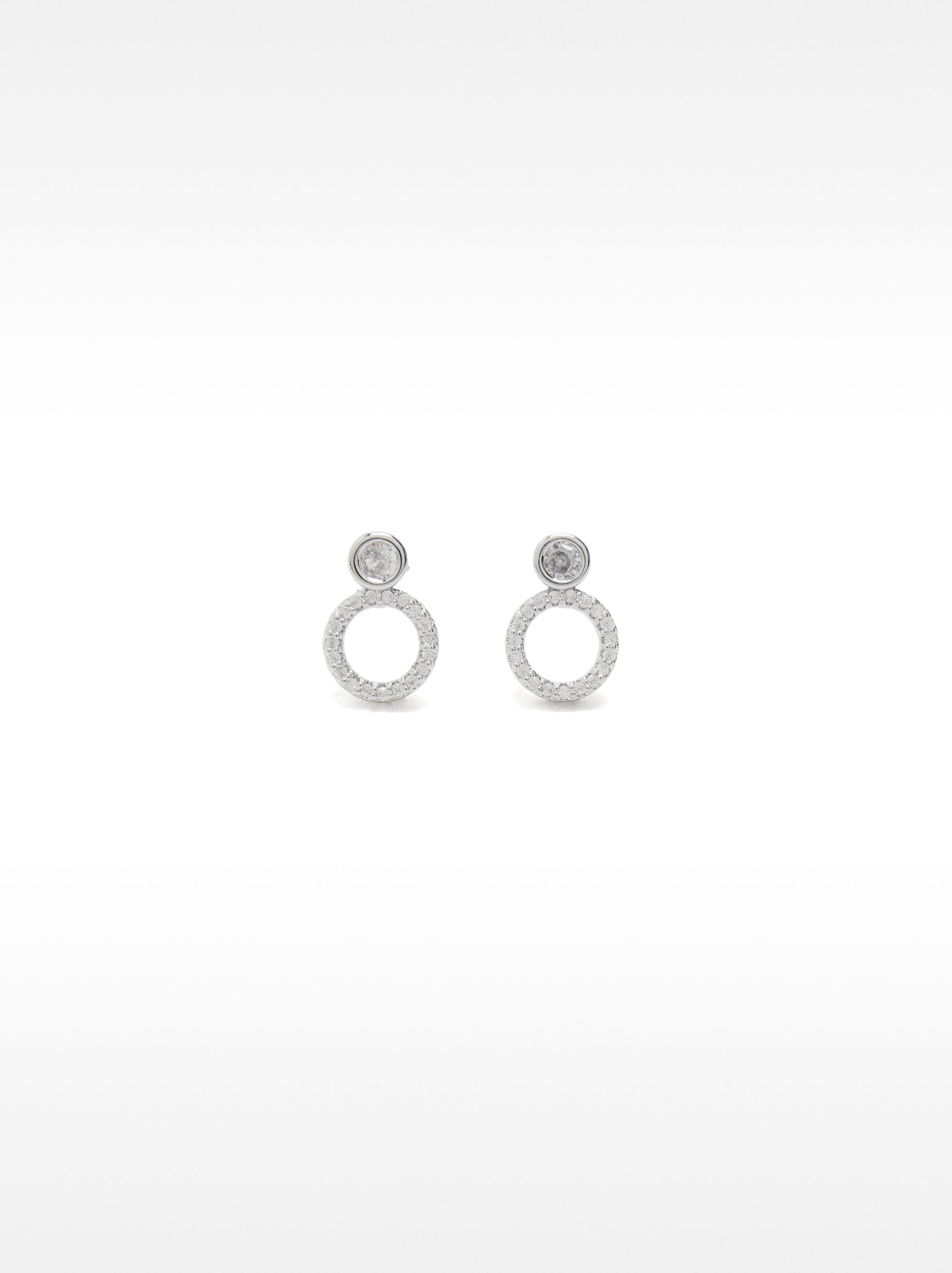 Pendientes De Aro Con Circonitas