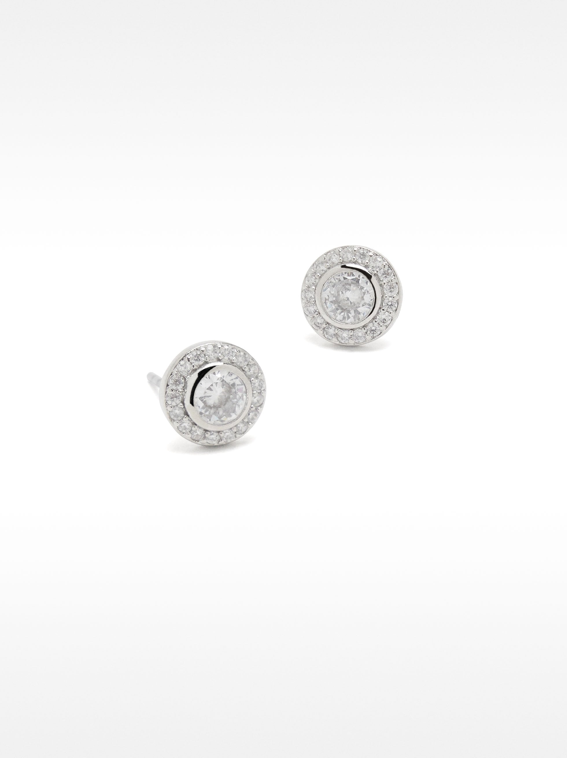 Pendientes Redondos Con Circonitas